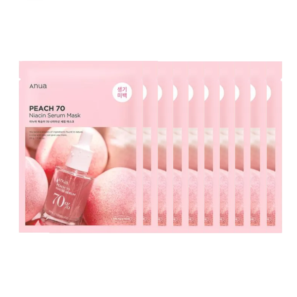 ANUA Peach 70 Niacin Serum Mask - 10pcs