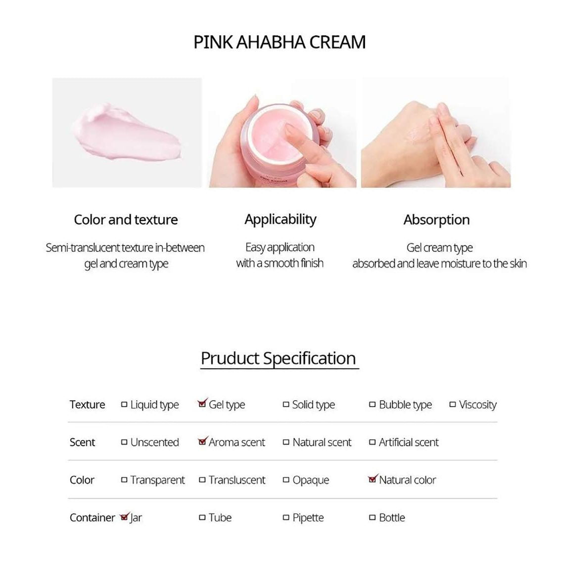 NACIFIC Pink AHA BHA Cream from Nacific