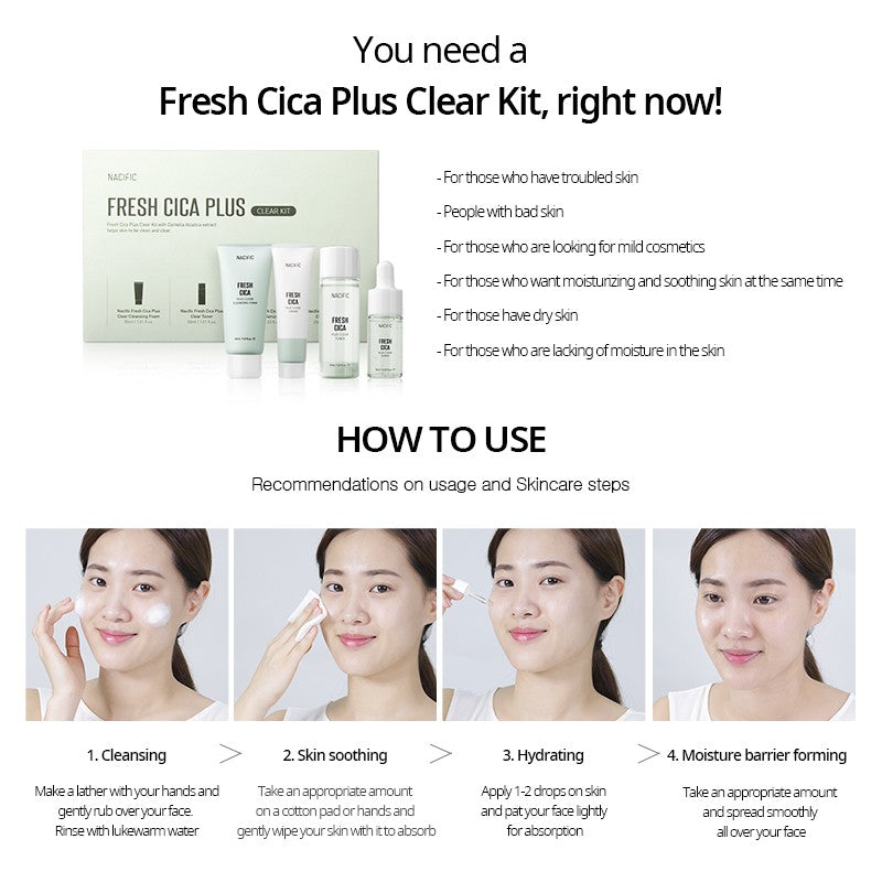 NACIFIC Fresh Cica Plus Clear Kit from Nacific
