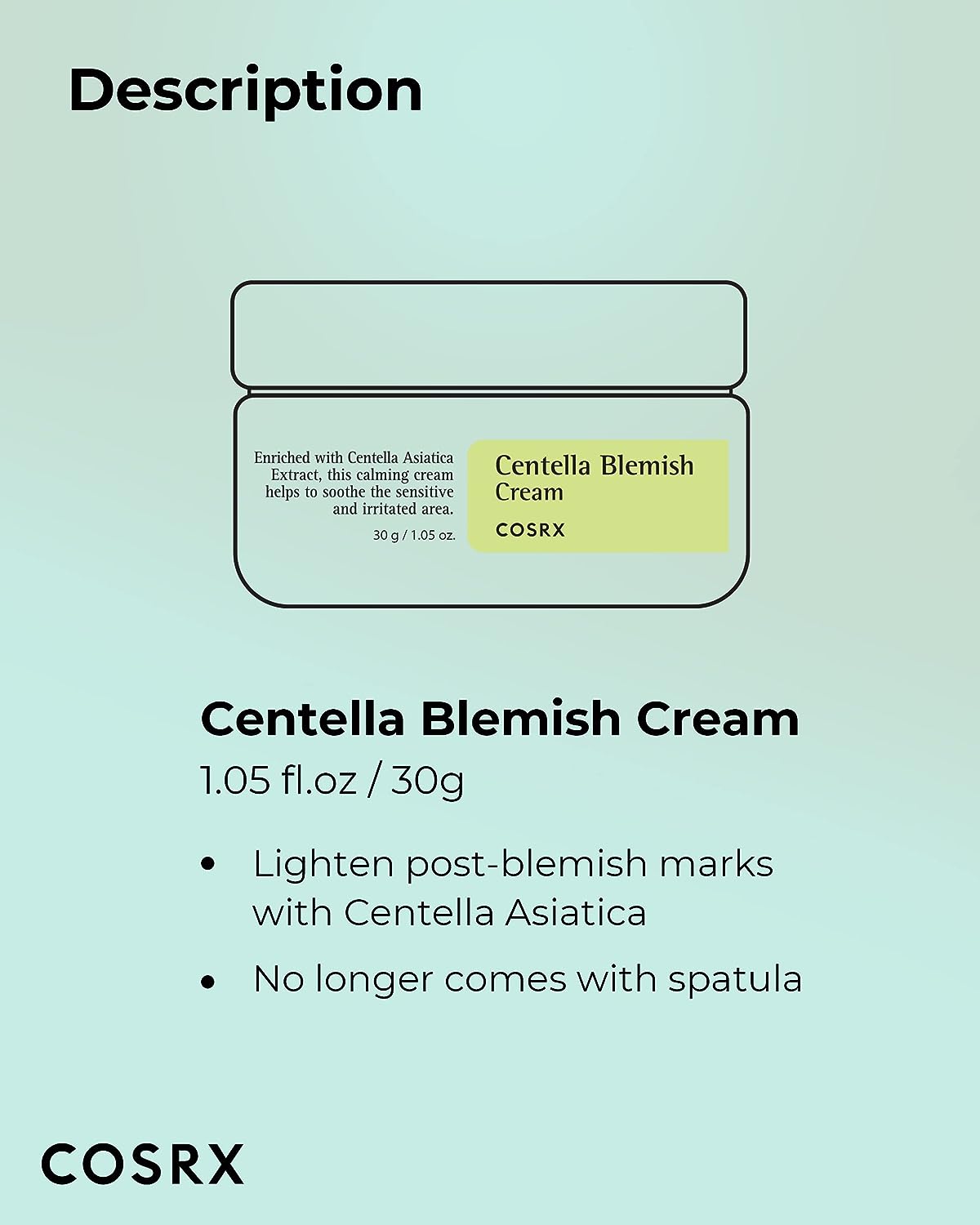 COSRX - Centella Blemish Cream