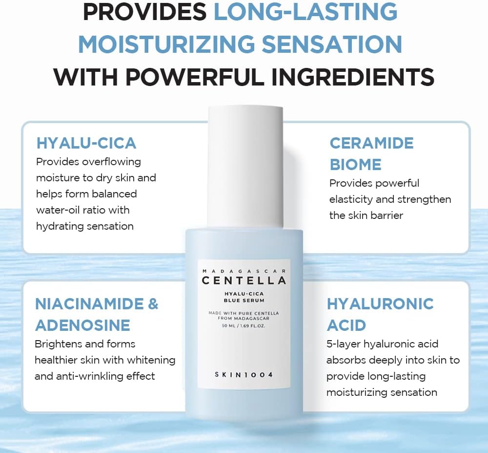 SKIN1004 Madagascar Centella Hyalu-Cica Blue Serum