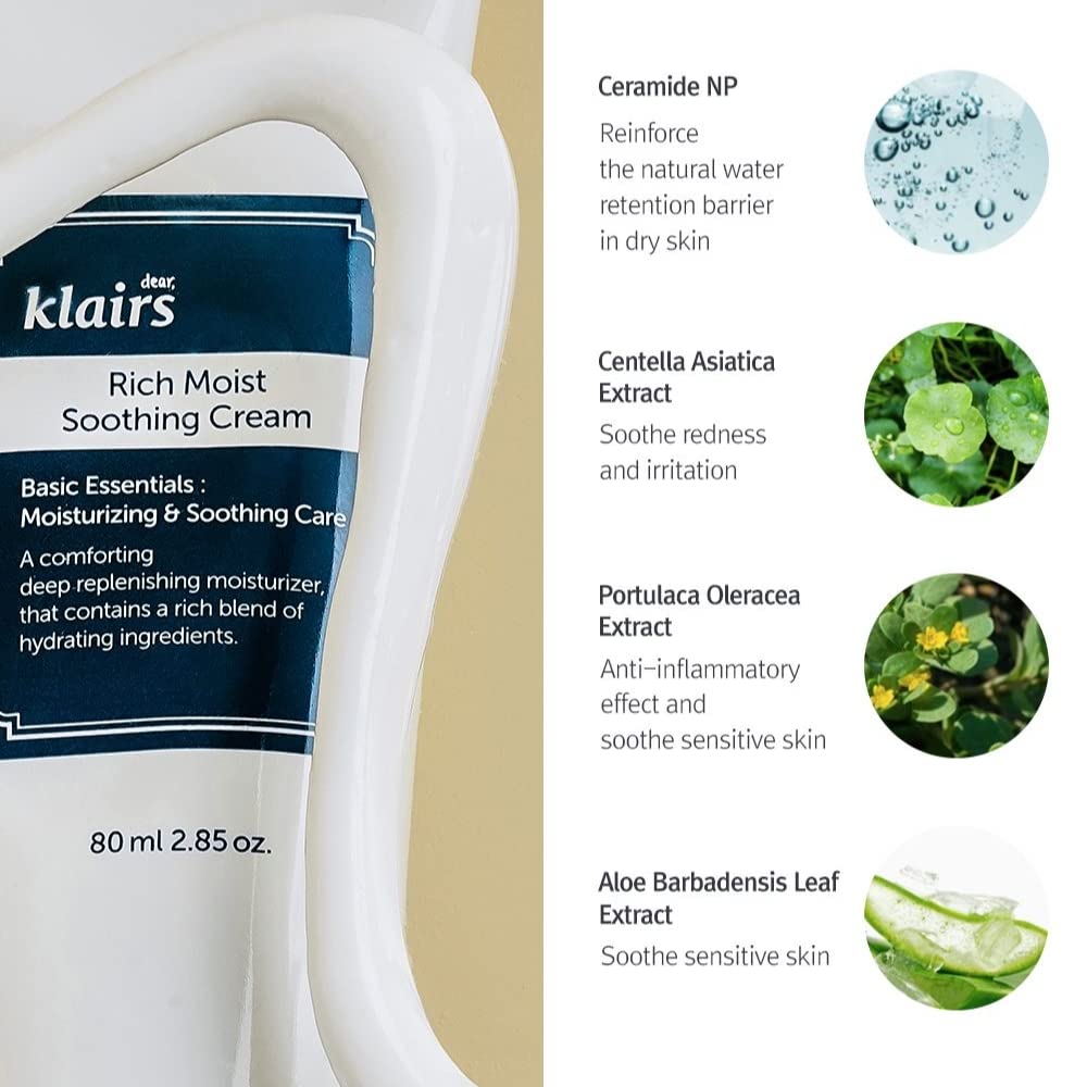 Klairs Rich Moist Soothing Cream from Dear, Klairs