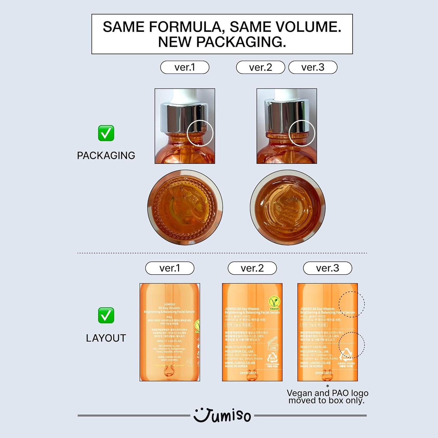 JUMISO All Day Vitamin Brightening & Balancing Facial Serum from Jumiso