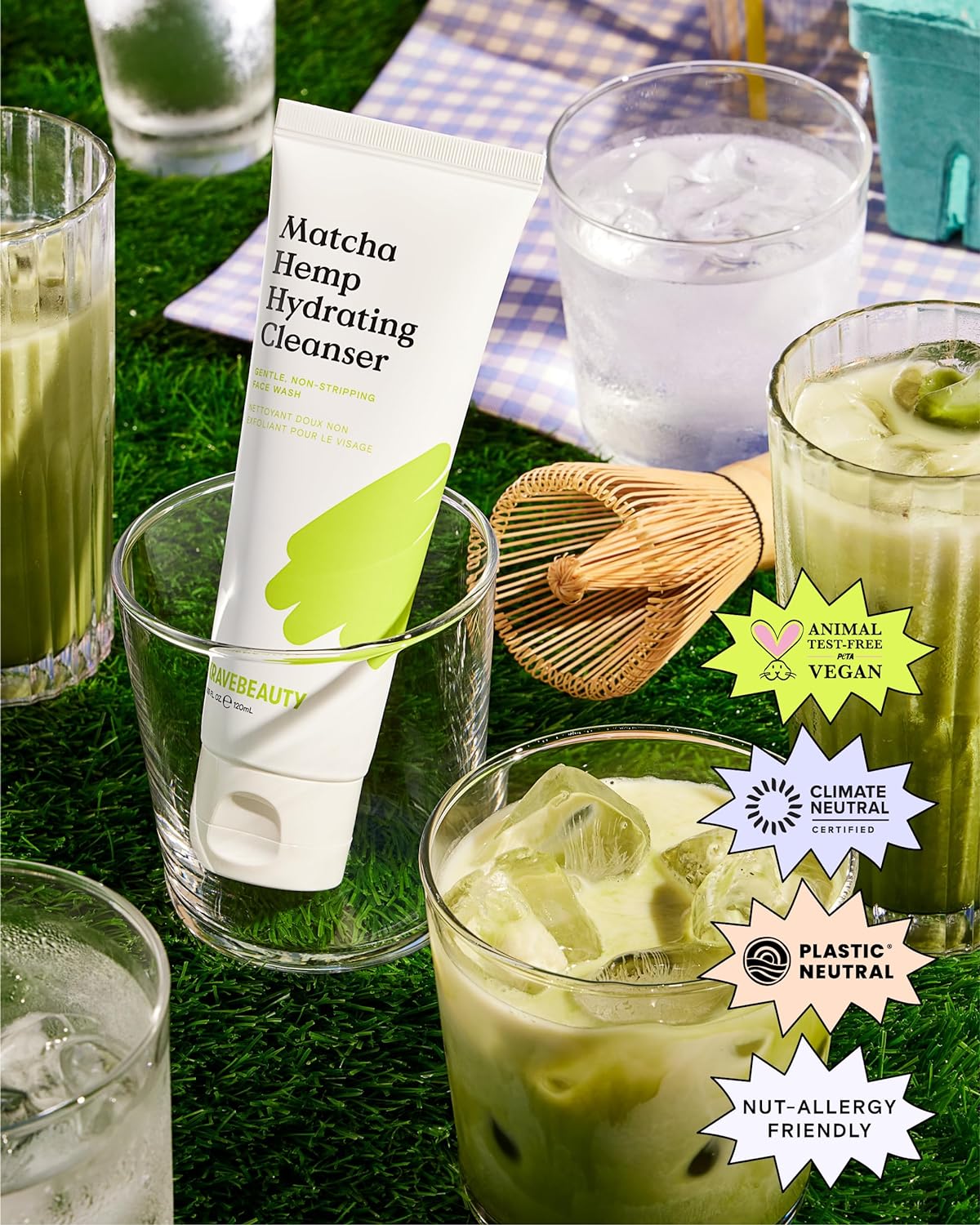 KraveBeauty Matcha Hemp Hydrating Cleanser