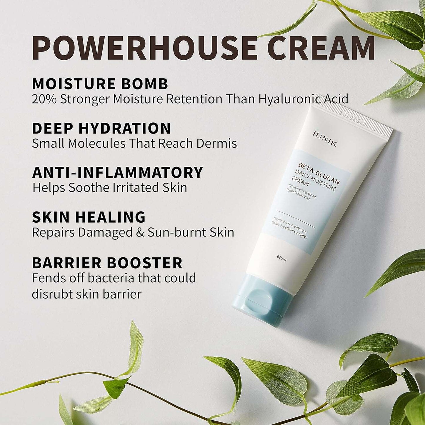 iUNIK Beta Glucan Daily Moisture Cream from iUnik