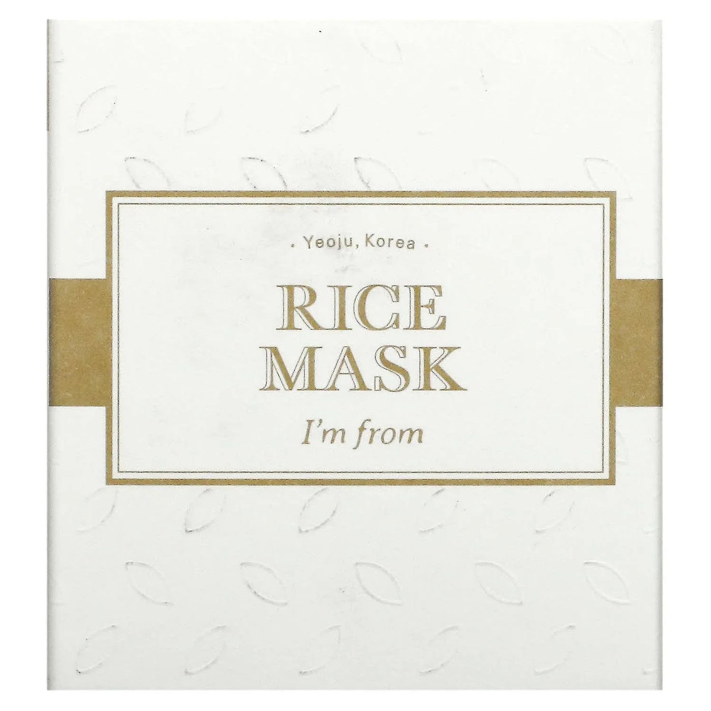 I'M FROM Rice Mask