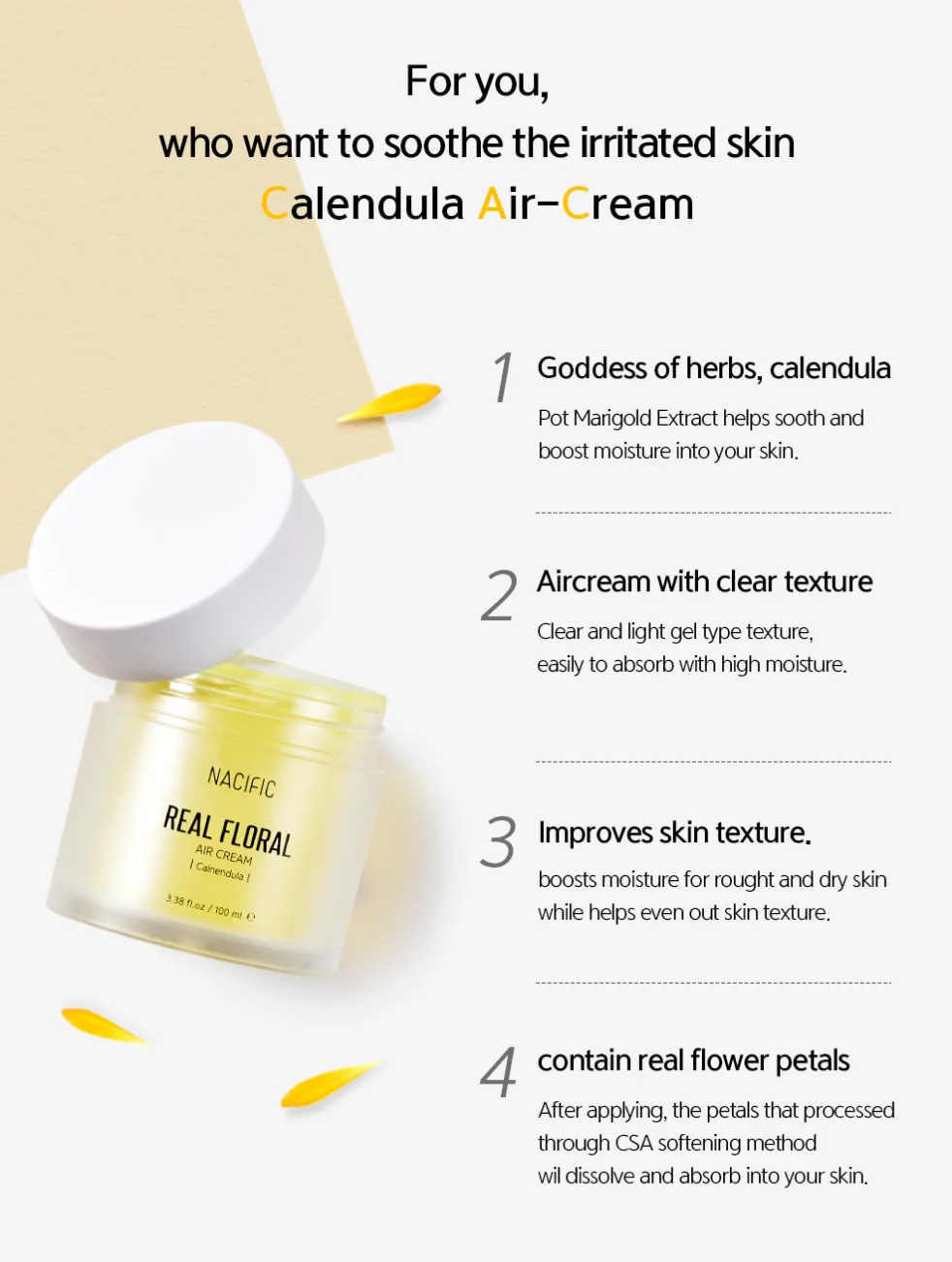 NACIFIC Real Floral Air Cream Calendula