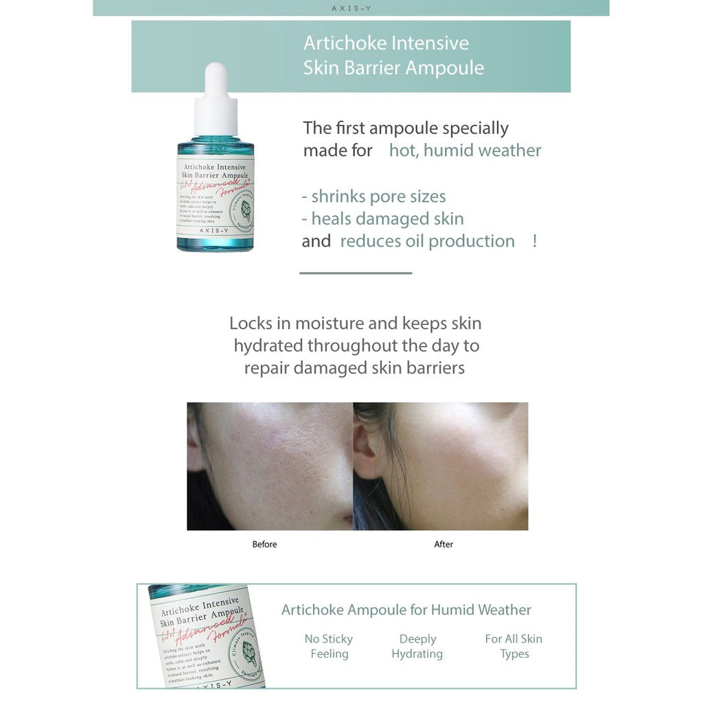 Axis-Y - Artichoke Intensive Skin Barrier Ampoule - 30ml