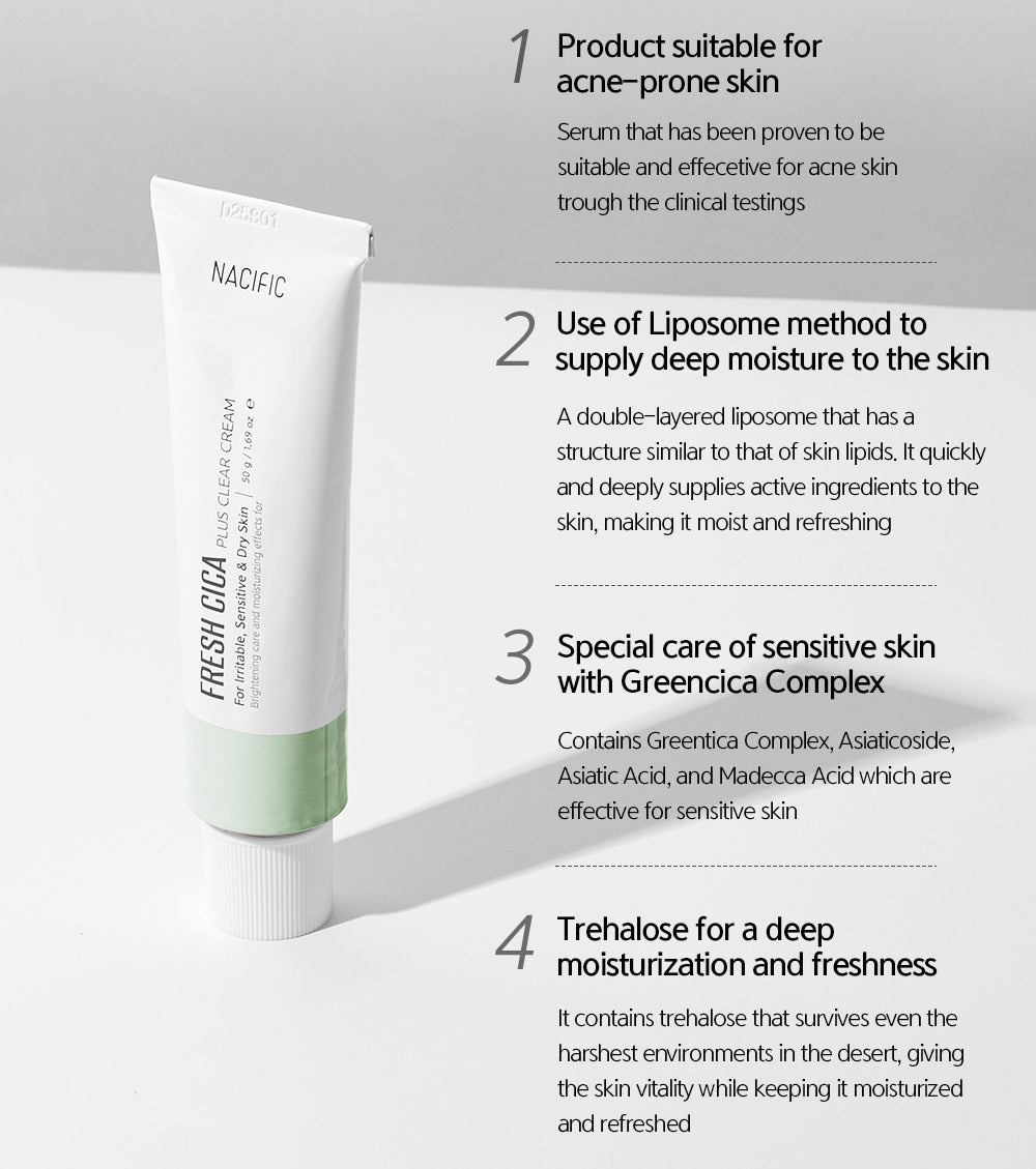 NACIFIC Fresh Cica Plus Clear Cream
