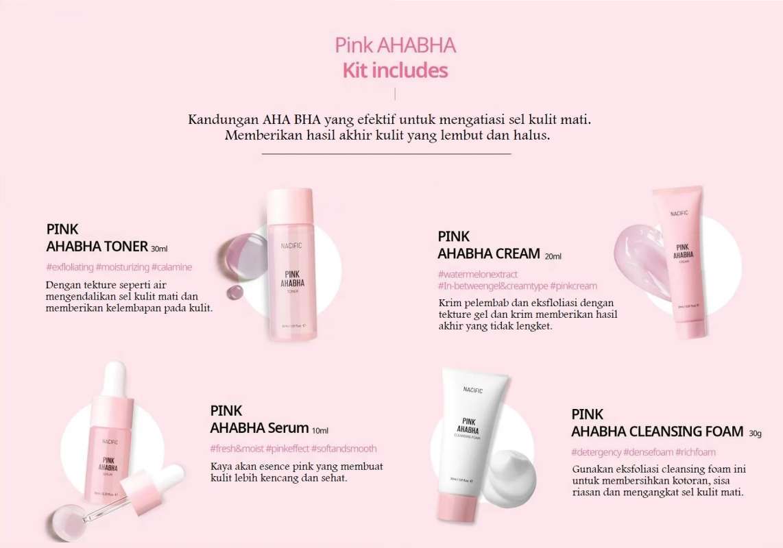 NACIFIC Pink AHA BHA Kit from Nacific
