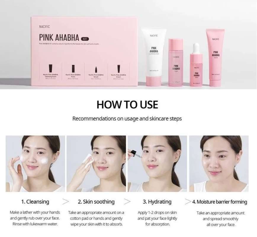 NACIFIC Pink AHA BHA Kit from Nacific