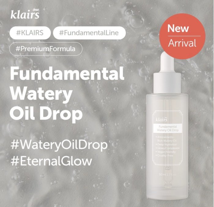 Klairs Fundamental Watery Oil Drop from Dear, Klairs
