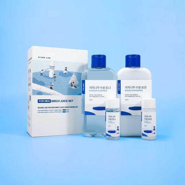 ROUND LAB For Men Birch Juice Moisturizing Set