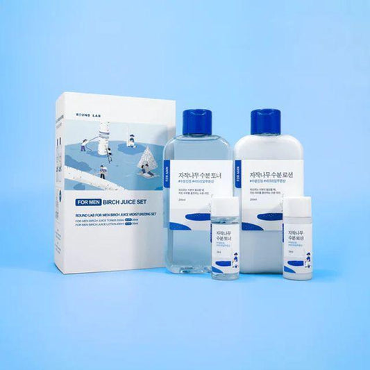 ROUND LAB For Men Birch Juice Moisturizing Set