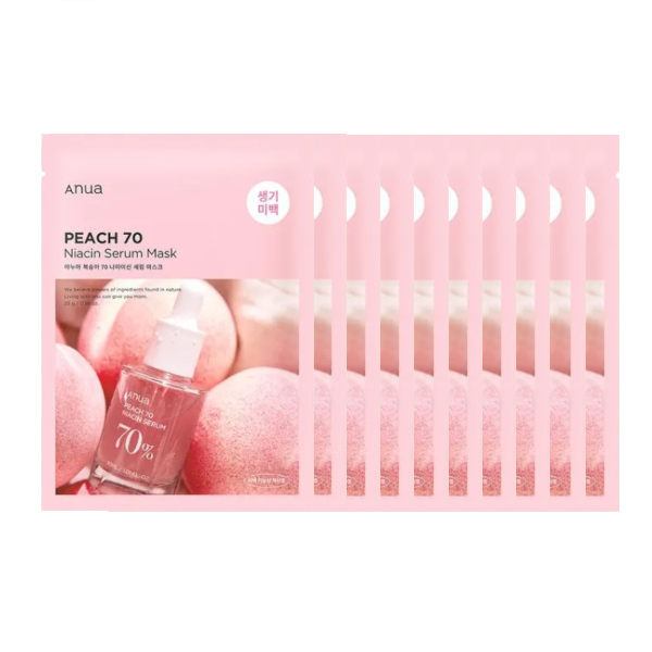 ANUA - Peach 70 Niacin Serum Mask - 10pcs