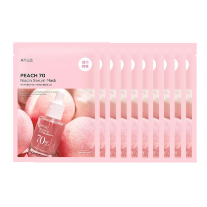 ANUA Peach 70 Niacin Serum Mask - 10pcs