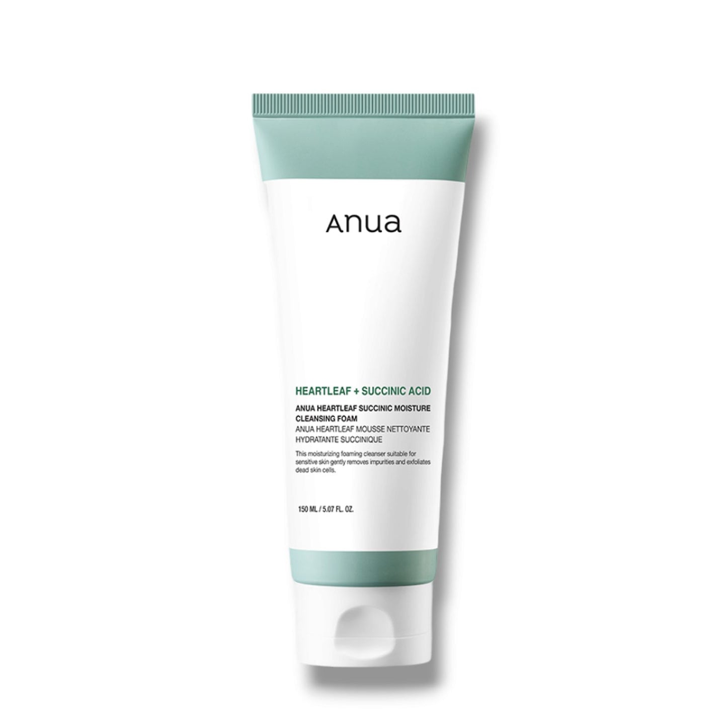 Anua Heartleaf succinic acid moisture Cleansing Foam