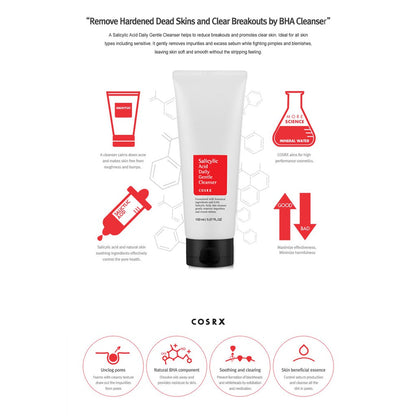 COSRX Salicylic Acid Daily Gentle Cleanser from COSRX