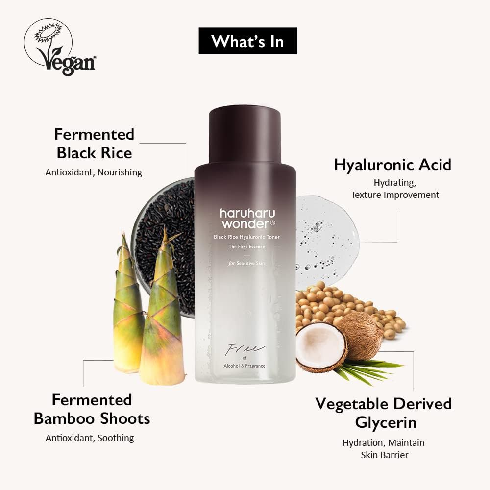 Haruharu WONDER - Black Rice Hyaluronic Toner - Fragrance Free For Sensitive Skin from Haruharu