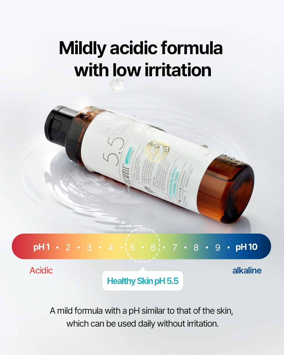 ACWELL - Tonique nettoyant équilibrant le pH à la réglisse