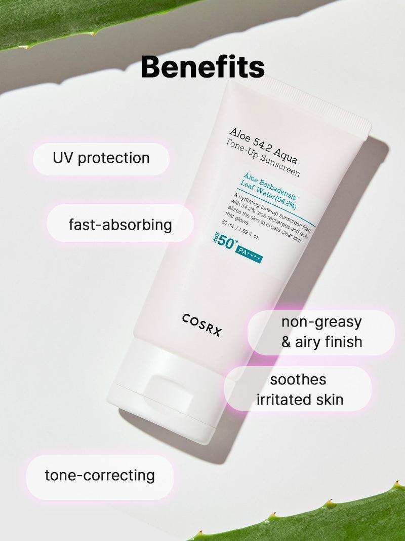 Aloe 54.2 Aqua Tone-up Sunscreen SPF 50+ PA++++ COSRX
