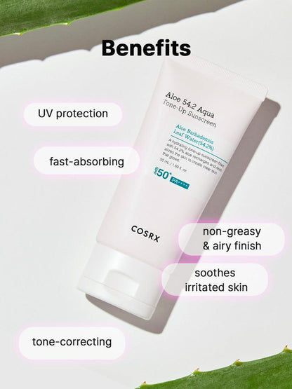 Aloe 54.2 Aqua Tone-up Sunscreen SPF 50+ PA++++ COSRX