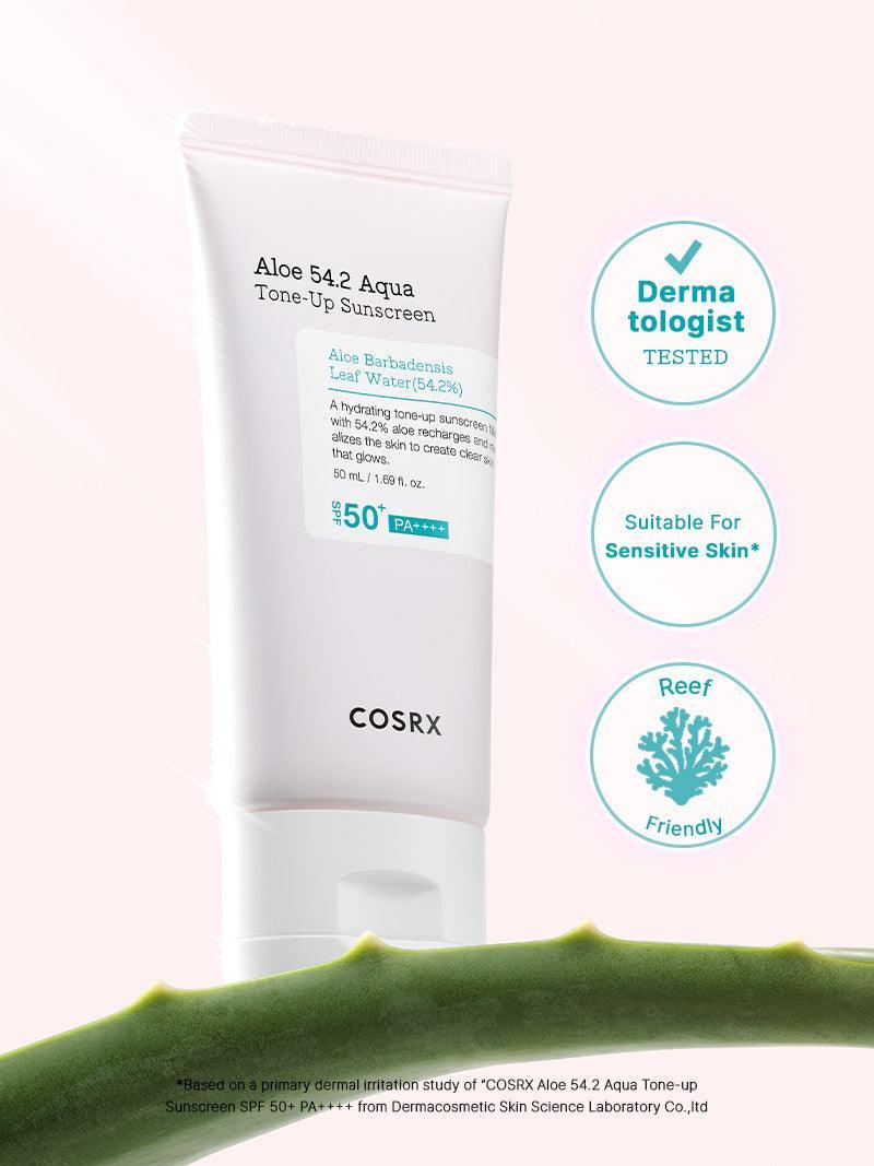 Aloe 54.2 Aqua Tone-up Sunscreen SPF 50+ PA++++ COSRX