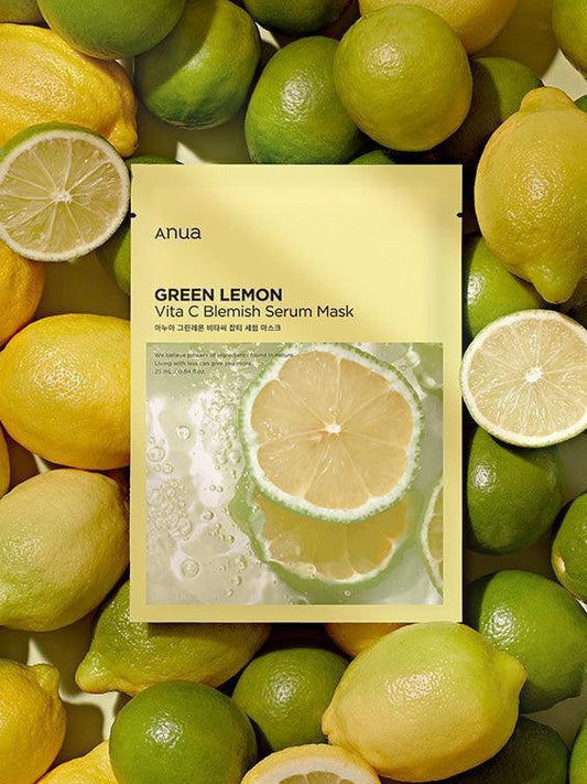 Anua Green Lemon Vita C Blemish Serum Mask - Esmea K Beauty - Canada & USA