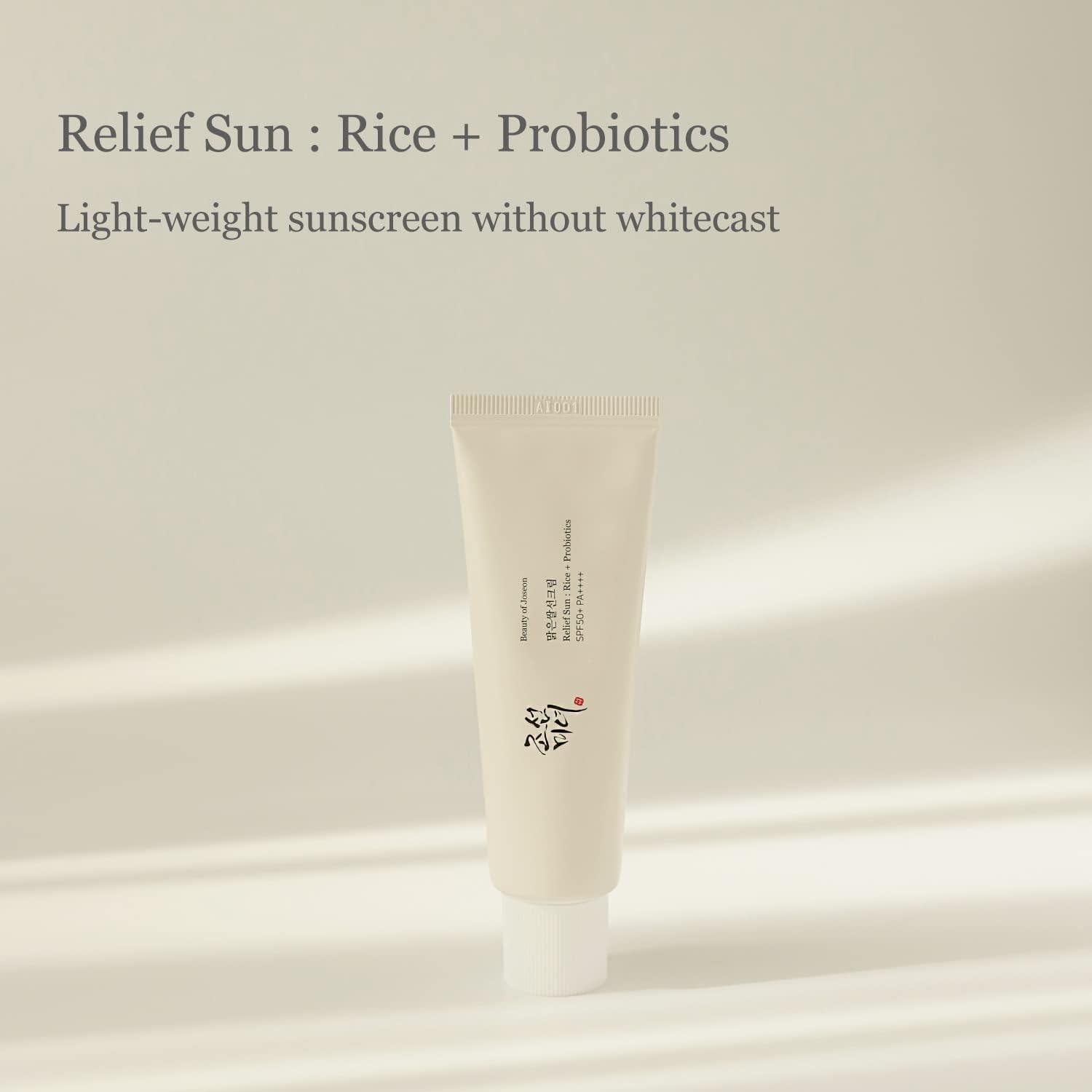 Beauty of Joseon Relief Sun: Rice + Probiotic SPF50+ PA++++ - Esmea K Beauty - Canada & USA
