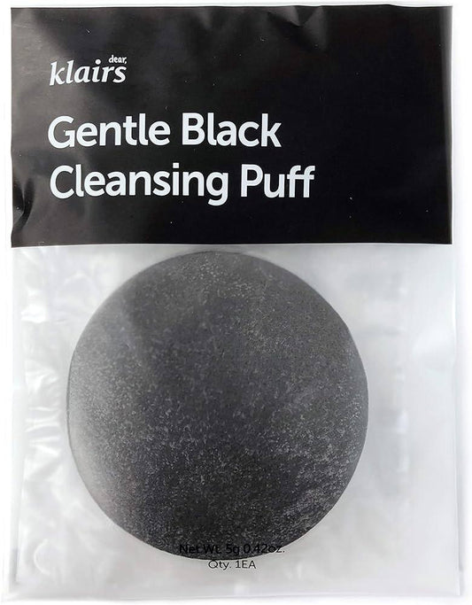 KLAIRS Gentle Black Cleansing Puff - Soft Makeup Removal from Dear, Klairs