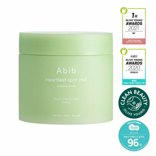 Abib Heartleaf Spot Pad Calming Touch 80 Pads from Abib