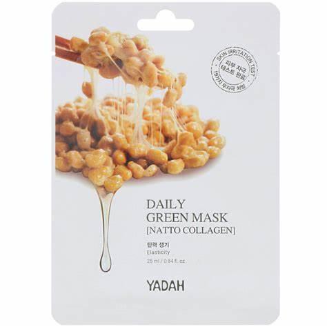 YADAH Daily Green Natto Collagen Mask 1pc from YADAH