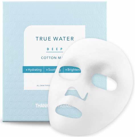 THANK YOU FARMER True Water Deep Cotton Mask 1pc from THANK YOU FARMER