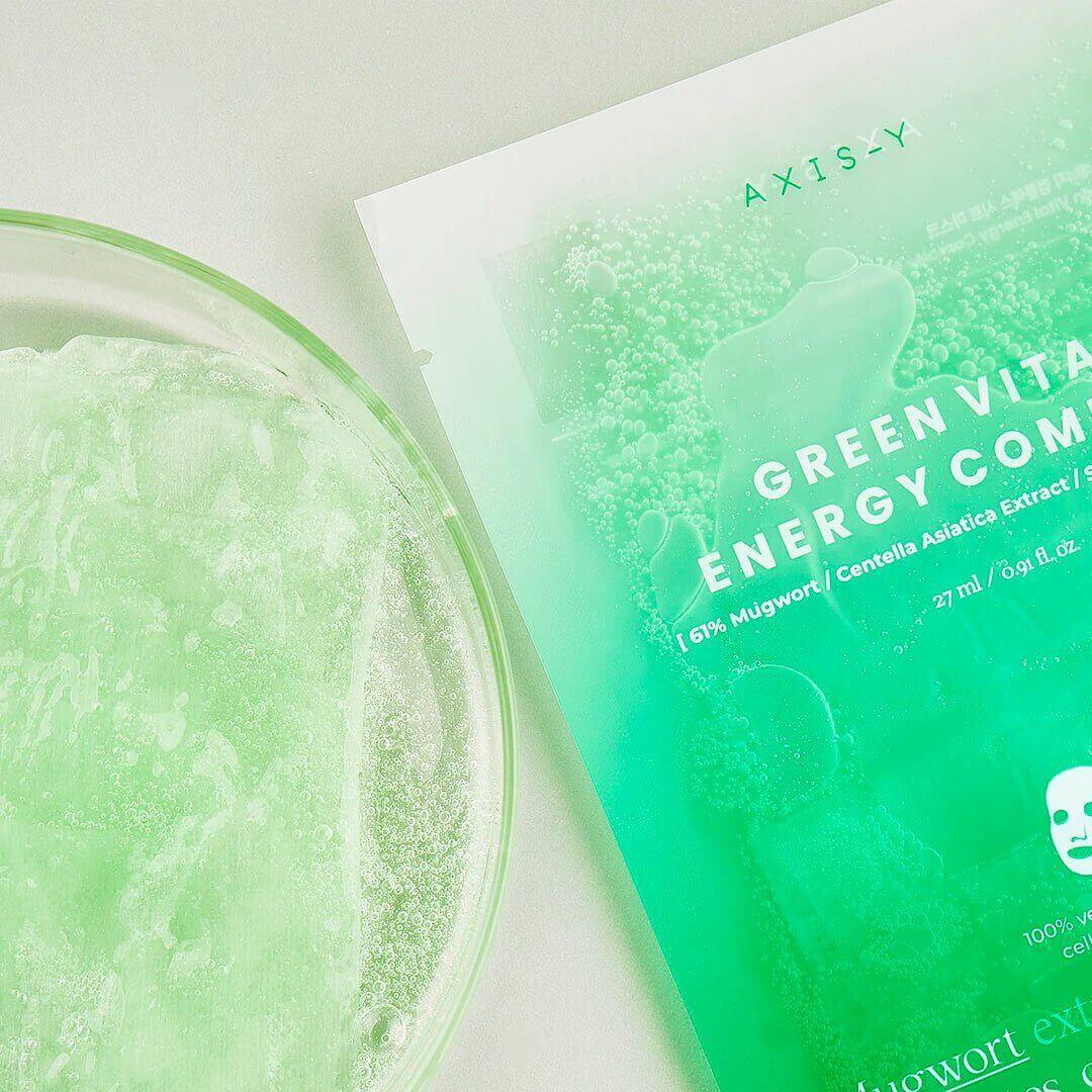 AXIS-Y Mugwort Green Vital Energy Complex Sheet Mask from Axis-Y